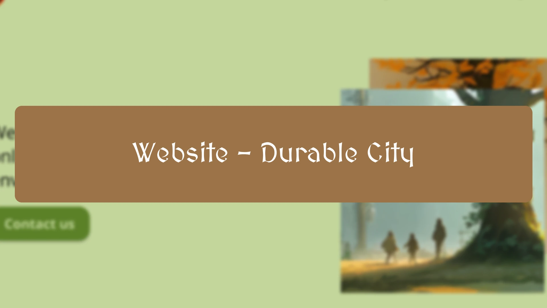 Landing Page Durable City